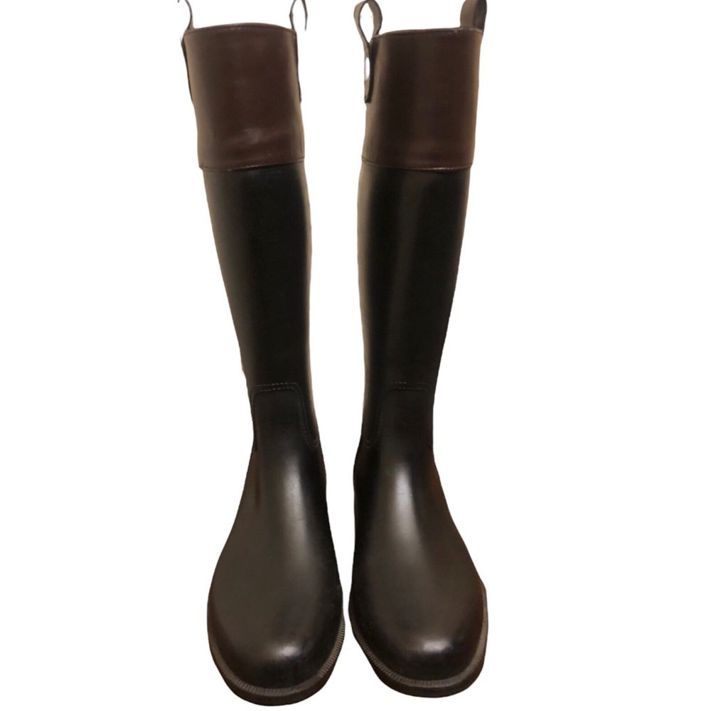 Banana Republic Womens 10M Color Block Rubber Rain Equestrian Riding Boots